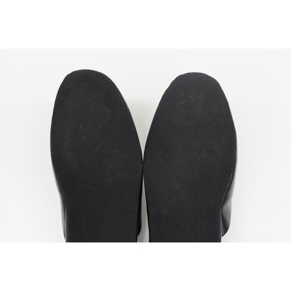 L.B. Evans Duke Scuff Black Genuine Leather Casual Slippers 2761 Size 10 EEE - Picture 6 of 10